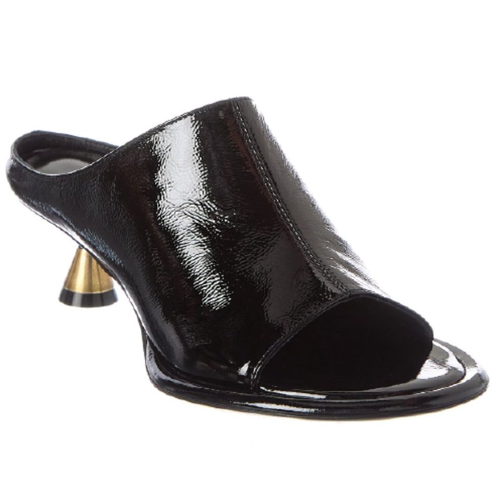 Brand New Khaite Watts Sandal Black Patent Leather Size 39